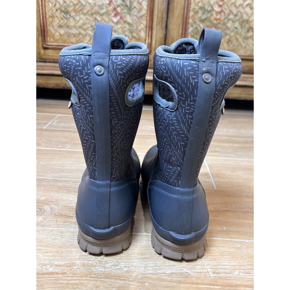Bogs Cameron Lace Waterproof Winter Boots Gray Faux Fur Lined 78999-011 Womens 9 - Picture 3 of 10